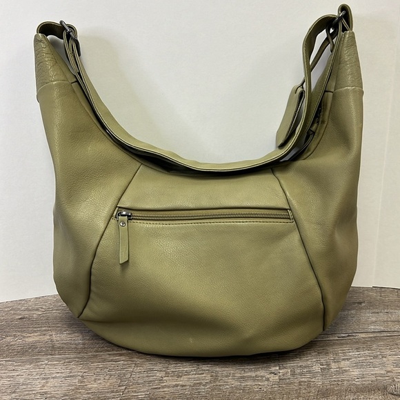 Burkely JUST JOLIE Women’s Light Green Leather Hobo Shoulder Bag - Picture 6 of 14